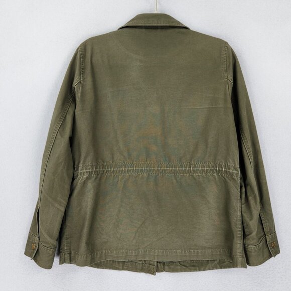 Levis Jacket Womens Small Green Utility Lightweight Military Field Cotton Casual - Picture 12 of 15